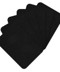 Iron On Fabric Repair Patches For Clothes Inside And Outside 6 Black Patches 3 X 4.25 Inches With Strong Hot Melt Adhesive Durable Cotton Front