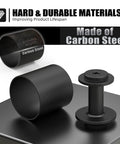 Heavy Duty Wheel Bearing Press And Removal Tool Kit For Quick Auto Repair Jobs No Sweat Installation showing carbon steel drivers and components.
