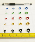 Top Shelf Slick M3 Countersunk Washers Rock Solid Aluminum Alloy Flat Shims Low Profile Gaskets For Fpv Drones Rc Builds Pc Mods And Mechanical Projects Black 60 Pack in multiple sizes and colors.