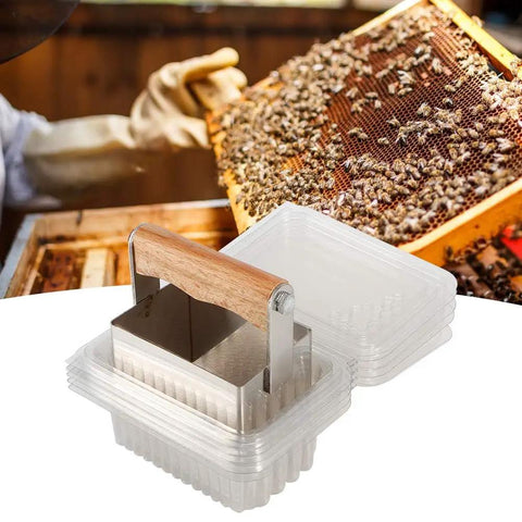Stainless Steel Comb Honey Cutter And Scraper With Plastic Box Beekeeping Tool Durable Beekeeping Accessory For Effortless Harvesting
