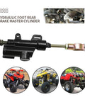 Hydraulic Rear Brake Master Cylinder Ride Ready Direct Fit Replacement For 50cc To 125cc ATVs And Dirt Bikes With 10mm Banjo Bolt