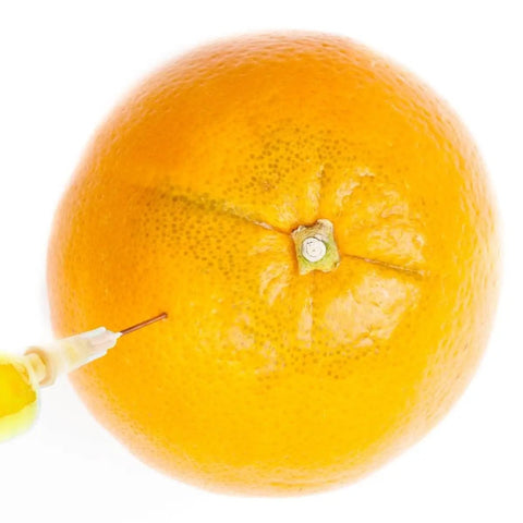 3Cc Lab Syringes With 25 Gauge 5/8 Inch Needle Sterile Individually Sealed Packs For Fluid Dispensing Straight Up Knockout Quality Smooth As Butter Zero Fuss Setup Every Single Time Pack Of Fifty used to inject into an orange.