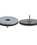 Hella Smooth Furniture Feet Sliders With Durable Screw In Chair Leg Protectors, 50mm PTFE glide pads with metal screws.