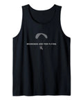 Front view of Paragliding Tank Top For Weekend Warriors Paramotor Flyers And Skydiving Fans A Casual Lightweight Black Tee Perfect Gift Idea For Pilots Who Live The Powered Paragliding Life, featuring weekend flying graphic.