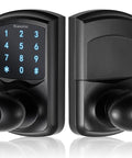 Keypad Door Knob With Passage Mode Keyless Entry Smart Door Lock With Big Backlit Panel HD Digital Backlight 99 User Codes