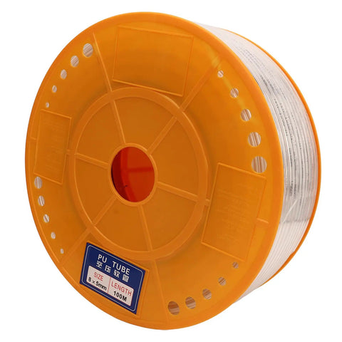 Badass Transparent Air Hose Built For Hardcore Garage Work With High Pressure Pounding Power Using Heavy Duty Polyurethane Material That Will Handle Any Tough Automotive Repair Job Like A Champ., 8 x 5mm, 100M PU tube spool