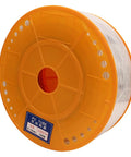 Heavy Duty Transparent Air Hose Built Like Iron For High Pressure Pneumatic Systems And Air Compressor Hookups In Garage Shops And Professional Workshops 12mm 100m Tubing on orange spool.