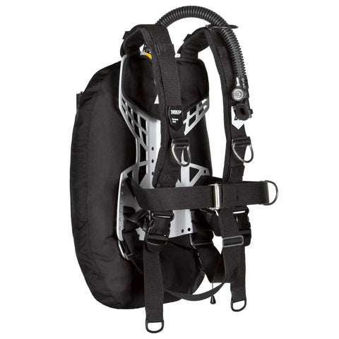 Zen Deluxe Single Tank Scuba BCD With Narrow Zen Wing for Superior Buoyancy Control, Stainless Backplate, no weight pockets