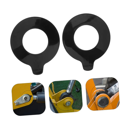 Rugged Rubber Flat Washers Kit For Excavator Pin And Digger Arm Shim Parts Two Pack Loader Arm Bushing Heavy Duty Vibration Pads To Maximize Performance And Extend Equipment Life, black rubber washers