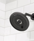 Neo 7 Shower Arm And Flange In Matte Black With Solid Brass Construction Includes Arm And Flange Durable Metal Build