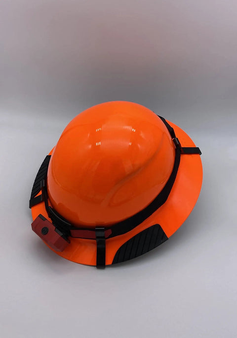 Full Brim Hard Hat Clips For Lift Brand Helmets, Patent Pending And Front Back Size Options, USA Made, Easy Install, Durable Clip System