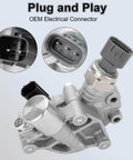 Honda VTEC Timing Solenoid Replacement Kit With Gasket, Plug-And-Play Intake And Exhaust VVT Solenoid, OEM Electrical Connector