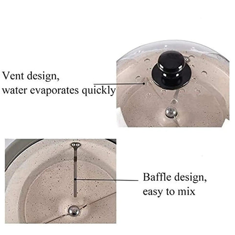 Vent and baffle design of the Knock Yourself Out Electric Coffee Roaster Machine With Precision Timer And Heat Dial.