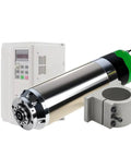 Heavy Duty HSK40E Water Cooled CNC Spindle Motor With Automatic Tool Change, featuring a sleek design with ceramic bearings and mounting bracket.