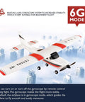 F949 RC Plane Ready To Fly 3CH 2.4GHz Remote Control Airplane with EPP Foam Glider and Gyroscope, shown in flight mode