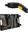 Heavy Duty Brushless Cordless Drill With Hella Powerful Torque For Wood And Metal Includes Full 47 Piece Accessory Set in tool case.