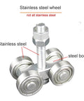 Beefed Up Heavy Duty Sliding Door Hanging Wheel For Industrial And Warehouse Use Orbital Track Bearing Up To 450Kg Smooth Pulley System