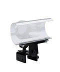 Pen Making Dust Trap For Wood Turning Compact Circular Catcher With 3 Inch Opening Catches Dust And Chips At The Source Tailstock Friendly Setup Clear PVC See Through Shell For Easy Workpiece Visibility mounted toolrest banjo