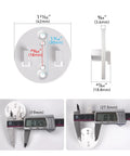White Rollerhouses Adapter Plate (2-pack); round 42 mm diameter, 3.6 mm thick; compatible with Rollease Skyline brackets