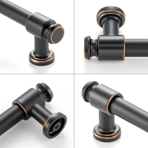 10 Pack 7.5 Inch Oil Rubbed Bronze Cabinet Pulls Handles For Cabinets Drawers Dresser Cupboard Bedroom Bathroom Solid Metal Hardware