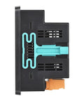 Side view of Three Phase Digital Multimeter Panel Meter 12 In 1 with mounting bracket for industrial and DIY use without CT