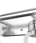 Close-up of Starklake 2 Light Chrome Vanity Light With Dimmable Glass Cage For Bedroom Kitchen Foyer And Bathroom Compact Fixture