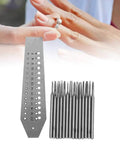 Top Shelf Pro Grade Tungsten Steel Screw Drilling Plates And Jewelry Making Gear For Earrings Bracelets Featuring Precision Thread Mold Dies That Crush Every Build showing precision drill plate and tools for resizing rings.