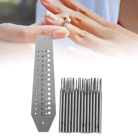 Top Shelf Pro Grade Tungsten Steel Screw Drilling Plates And Jewelry Making Gear For Earrings Bracelets Featuring Precision Thread Mold Dies That Crush Every Build showing precision drill plate and tools for resizing rings.
