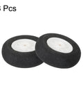 Close-up view of RC Airplane Wheels 25mm Foam Replacement Pack Of 8 For DIY Model Planes And Helicopters Ideal For Indoor And Park Flyers
