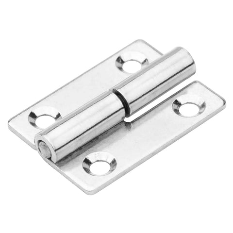 12 Pack H Shaped Lift Off Hinges For Cabinet Doors, 2 Inch By One And Three Eighths Inch, Stainless Steel 304, Removable Pin Design