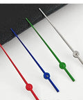 Watch Hands Set 12.5mm Single Second Hand For NH34 NH35 NH36 NH38 Movements Multicolor Silver Gold Blue Green Orange Red Precision Cut