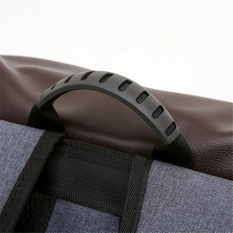 Close-up of handle on DSLR Waterproof Camera Backpack With Large Capacity Anti Theft Design For Pro Photogs and Photographers.