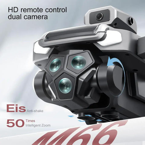 Foldable Dual 4K Camera Drone With 5G Transmission And Brushless Motors Under 249g close-up of dual HD cameras and lens features