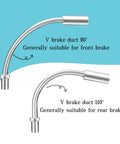 V Brake Noodle Cable Guide Pipe Kit With Rubber Boots For MTB Rigs And More Includes 90 Degree And 110 Degree Bend Pipes