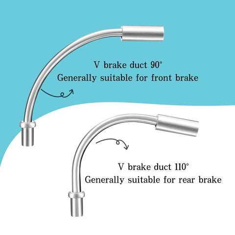 V Brake Noodle Cable Guide Pipe Kit With Rubber Boots For MTB Rigs And More Includes 90 Degree And 110 Degree Bend Pipes