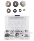 Stainless Steel Washers 70 Pc Combo Kit With Flat Gaskets, Smooth Surface, Corrosion Resistant For Screws, Equipment, Construction Machinery And Wind Power Applications, assorted sizes in case