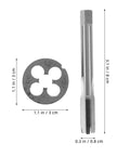 Rock Solid Precision Thread Tap And Die Set With Straight Flute Design For Handheld Convenience And Metal Construction, Perfect For Rapid Thread Repair And DIY Maintenance Tasks That You Can Actually Feel In Your Hands. metal tap and die set, 3.1 in