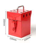 Heavy Duty Industrial Lockout Lock Box Featuring Grab And Go Group Safety Stash For Tags And Hasps Secure On Site Padlock Storage
