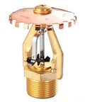 Heavy Duty DN25 Fire Sprinkler Head At 72C With Fast Response Activation For Early Suppression Systems, brass material, detailed view.