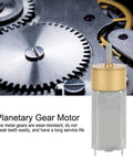 DC 12V Mini Planetary Gearbox Motor With All Brass Reducer, All Metal Construction, High Torque, Low Noise, Micro Speed Reduction Gearbox