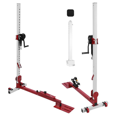 3 In 1 Car Body Dent Repair Kit With Adjustable Pulling Lever And Nylon Casters, heavy duty sheet metal dent puller setup