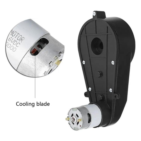 RS550 Drive Engine For Kids Cars And Carriage Mods, High Speed 20000 To 30000 RPM 6V And 12V Electric Motor with cooling blade