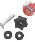 Super Easy Lawn Mower Handle Knobs Plus Bolts Washers Screws For Home Or Small Commercial Yard Machines durable metal and plastic fasteners.