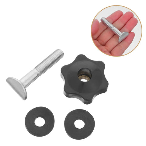 Super Easy Lawn Mower Handle Knobs Plus Bolts Washers Screws For Home Or Small Commercial Yard Machines durable metal and plastic fasteners.