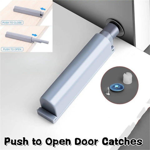 Magnetic Cabinet Latches Set Five Or Ten Pack No Handle Doors And Drawers Soft Touch Close Magnetic Catch installation guide