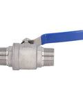 Heavy Duty One Inch Npt Male Thread Stainless Steel Ball Valve for Water Oil And Gas Lines Featuring Smooth Quarter Turn Operation.
