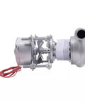 Side view of 500W Micro Hydro Generator 220V Water Turbine Power Station Portable Home Camping Outdoor Hydroelectric Charger with wires