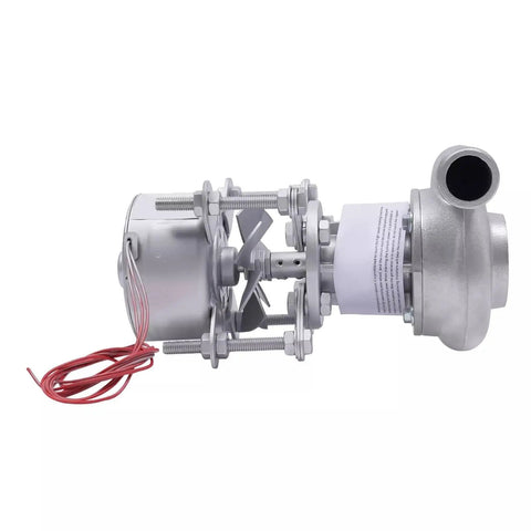 Side view of 500W Micro Hydro Generator 220V Water Turbine Power Station Portable Home Camping Outdoor Hydroelectric Charger with wires