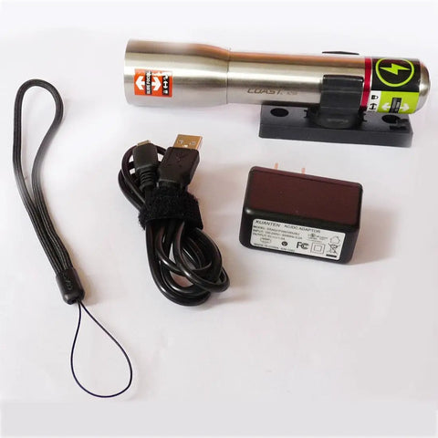 Stainless Steel LED Flashlight With 171 Lumen Output Pure Beam Focusing Optic for Flood to Spot Versatility with accessories