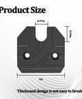 Heavy Duty Aluminum Car Sun Visor Repair Kit With Screws Tough Sun Visor Clip Replacement dimensions and design specs